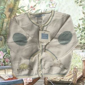 Cutest Janie and Jack Easter Knit Cardigan/Sweater